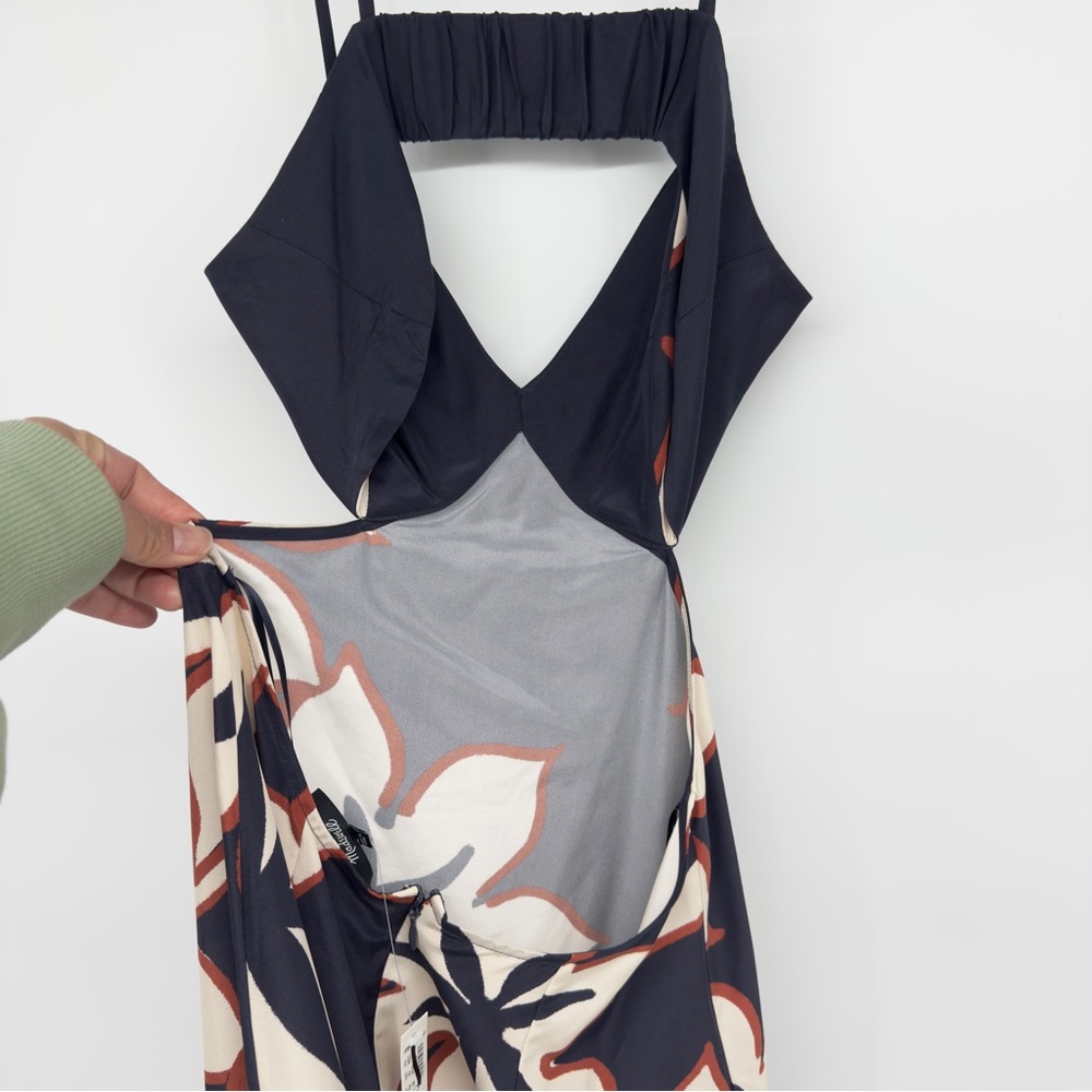 NWT Madewell Women’s Open-Back Maxi Dress in Silk Floral Size 0 - Picture 8 of 10